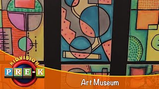 Art Museum  Virtual Field Trip  KidVision PreK [upl. by Freddie]