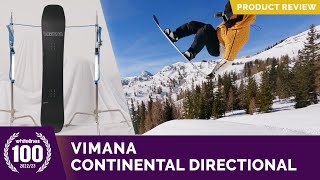 Vimana Continental Directional 2023 Snowboard Review [upl. by Ellatsyrc758]