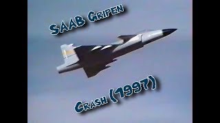 Recovered VHS Tape  Saab Gripen Crash RC Plane [upl. by Radloff383]