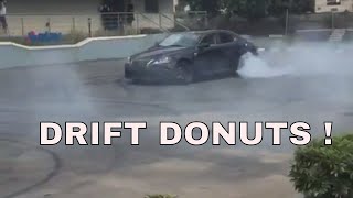 LEXUS GS 350 drift donuts and Tyre Burnout [upl. by Lavine]