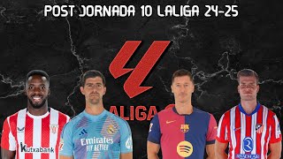 POST JORNADA 10 LALIGA 2425  Courtois salva al Madrid el Athletic recupera su mejor versión [upl. by Namrehs]