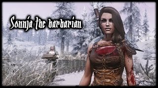 Skyrim Sonja the barbarian Lets play EP01  quotThe beginningquot Female Character creation [upl. by Mini]