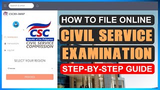 HOW TO FILE CIVIL SERVICE EXAM ONLINE  STEPBYSTEP GUIDE [upl. by Gnni]