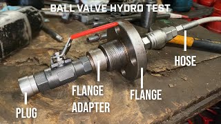 Ball valve pressure testing How to test a ball valve Ball valve hydro testing API 598 testing [upl. by Ellehctim]