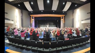 Whitehall Middle School choir participates at MSVMA Middle School SING Oct 7 2024 at Fruitport [upl. by Ilellan]