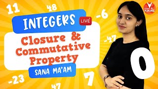 Integers  3  Closure and Commutative Property  Integers For Class 7  Maths class 7  Vedantu [upl. by Nire]