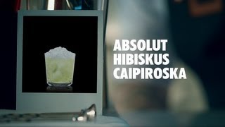 ABSOLUT HIBISKUS CAIPIROSKA DRINK RECIPE  HOW TO MIX [upl. by Sivek]