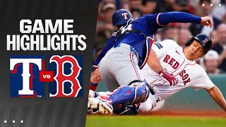 Rangers vs Red Sox Game Highlights 81324  MLB Highlights [upl. by Fernas877]