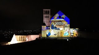 Natale ad Assisi 2020 video mapping San Francesco [upl. by Eniamrej211]