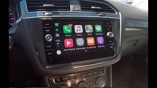 2020 Volkswagen Tiguan Apple CarPlay Tutorial AppConnect [upl. by Nekcarb]