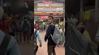 Bina ticket ke Darr ka mahual railway station trendingshorts patnajunction studentslife sabir [upl. by Esalb342]