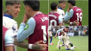 The Shocking Threat West Hams Edson Alvarez Hurled at Chelseas Enzo Fernandez in Heated Clash [upl. by Lorak]