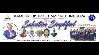 Bamburi Great News Camp Meeting Live Stream  13 August 2024 [upl. by Ruosnam]