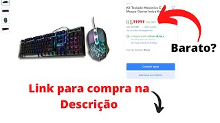 Kit Teclado e Mouse Gamer Com Iluminação IMICE KM 680 [upl. by Acherman]