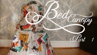 BED CANOPY TUTORIAL  Part 1 Merveilles en Papier [upl. by Notyarb]