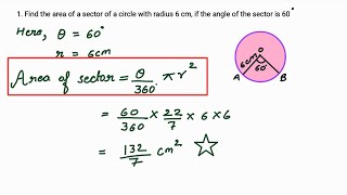 Class 10 Ex 111 Q 1  Areas Related to Circles CBSE NCERT [upl. by Mchale628]