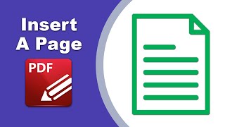 How to add an extra page to an existing PDF document in PDF XChange Editor [upl. by Aenea990]