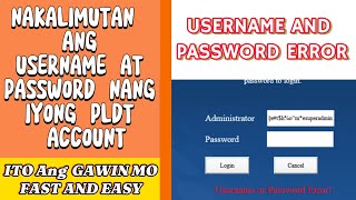 Fix PLDT Username and Password II hard reset II TAGALOG COMPLETE GUIDE [upl. by Santiago]