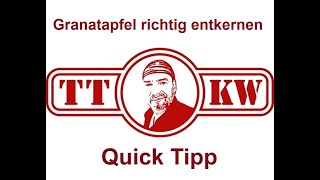 ⚠️Quick Tipp 18 Granatapfel richtig entkernen Granatäpfel ohne Sauerei Dreck schälen und öffnen [upl. by Boycie]