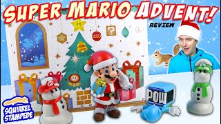 Super Mario Christmas Advent Calendar Countdown 2022 Figure Review [upl. by Harv886]