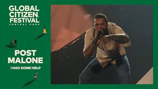 Post Malone Showcases I Had Some Help  Global Citizen Festival NYC 2024 [upl. by Amirak]