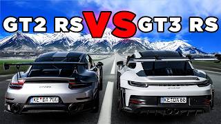 Porsche GT3 RS vs GT2 RS  Welcher ist das bessere Auto Der ultimative Vergleich 🤯 [upl. by Ahsiken437]