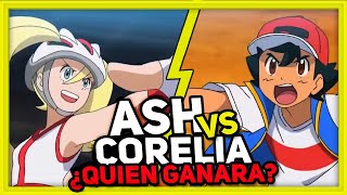 ASH vs CORELIA Korrina 👊 ¿QUIEN GANARA 👊 VIAJES POKEMON 2020 [upl. by Pauiie]