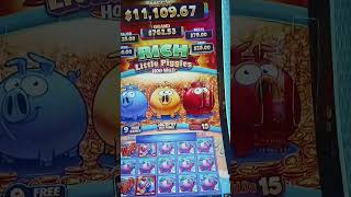 Rich Little Piggies JACKPOT 😲😳😲 lol casino wow gamble jackpot lasvegas [upl. by Sella]