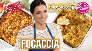 Focaccia weich amp knusprig klassisch amp süß  instant amp overnight Teig [upl. by Okoy]