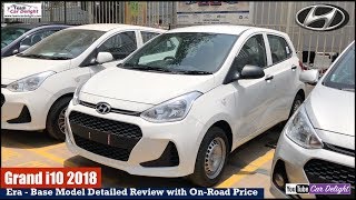 2018 Grand i10 Base Model Era Review With On Road Price  Team Car Delight [upl. by Bender]