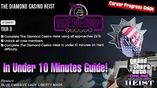 GTA Online Career Progress Diamond Casino Heist Under 10 Minutes Guide [upl. by Quick]