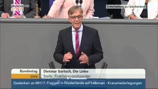 Bundestag Debatte und Abstimmung zum Thema quotStabilitätshilfe zugunsten Griechenlandsquot am 17072015 [upl. by Lach]