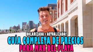 Cuánto cuesta vacacionar en Mar del Plata  Guía completa de PRECIOS [upl. by Magulac]