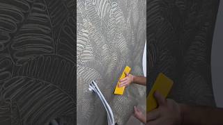 How to quickly and easily paste wallpaper on the wall wallpaper wallpapering [upl. by Wilterdink951]