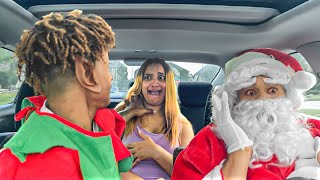 KIDNAPPING My Girlfriend As a SANTA UBER DRIVER prank [upl. by Dnomyaw]