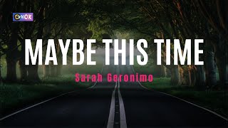 Karaoke Maybe This Time  Sarah Geronimo [upl. by Anselmo]