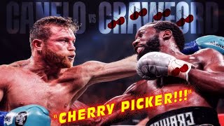 TERENCE CRAWFORD SAYS CANELO HAS BEEN CHERRY🍒 PICKING FIGHTS FOR YEARS NOW BIG FACTSFICTION NO🧢💯🥊💨 [upl. by Arelus]