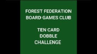 Ten Card Dobble Challenge [upl. by Sert484]