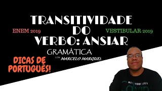 dicasdeportuguês portuguêsparaconcursos TRANSITIVIDADE DO VERBO quotANSIARquot [upl. by Stalder511]