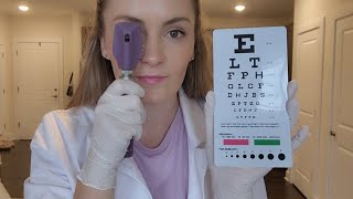 ASMR 30 Minute Classic Eye amp Ear Exam  Snellen Chart Ophthalmoscope Hearing Tests [upl. by Oloapnaig165]