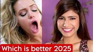 Mia Malkova VS Mia Khalifa Find out who is the most beautiful 2025 [upl. by Deeraf706]