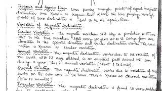 25 Isogonic and Agonic Lines Variation in magnetic declination  Compass Surveying [upl. by Marysa]