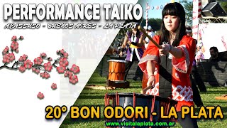 20° Bon Odori La Plata  2019  34 Show conjunto de La Plata Taiko Bs As Taiko y Acassuso Taiko [upl. by Ayom]