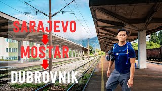 Sarajevo to Mostar to Dubrovnik Train and Bus Travel [upl. by Dine741]