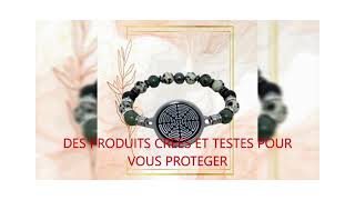 Bracelet protection ondes Jaspe kambaba et Dalmatien [upl. by Raddie]