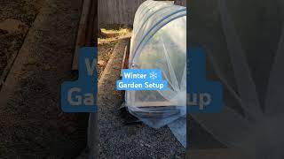 Hoop house winter gardening Double the plastic double the fungardening garden gardeningtips [upl. by Candra]