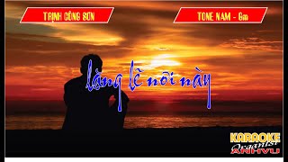 KARAOKE  LẶNG LẼ NƠI NÀY  TRỊNH CÔNG SƠN  TONE NAM  Gm  Sol thứ [upl. by Assiram]