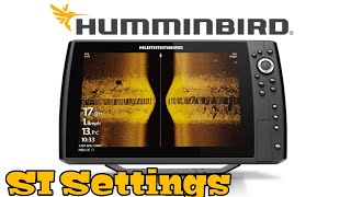 Best SI Settings  Humminbird Helix Clearest Side Imaging Picture [upl. by Llerraf]