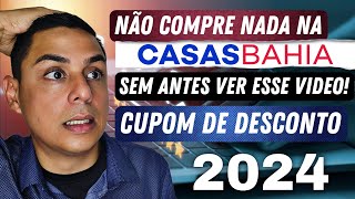 A MELHOR FORMA DE CONSEGUIR CUPOM DE DESCONTO NA CASAS BAHIA  COMPRA ONLINE APP E LOJA FISÍCA 2024 [upl. by Eirffej]