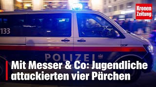 Eskalation Jugendliche attackierten vier Pärchen  kronetv NEWS [upl. by Naitsabas]